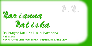 marianna maliska business card